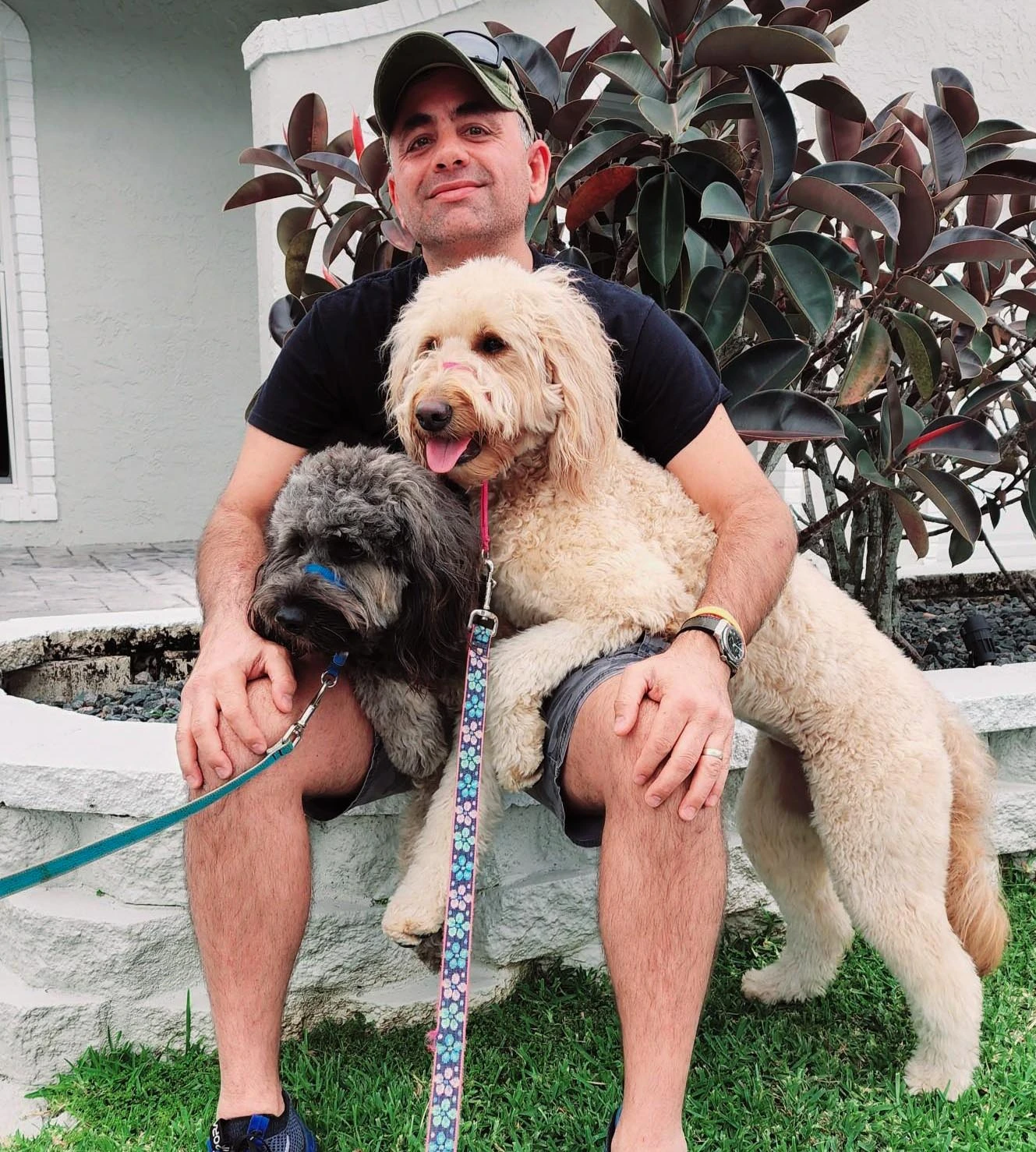 Todd with his Dogs